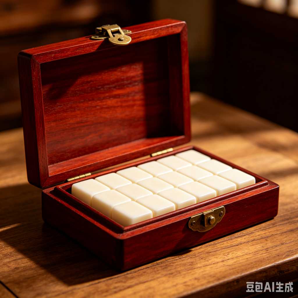 retro vintage mahjong set